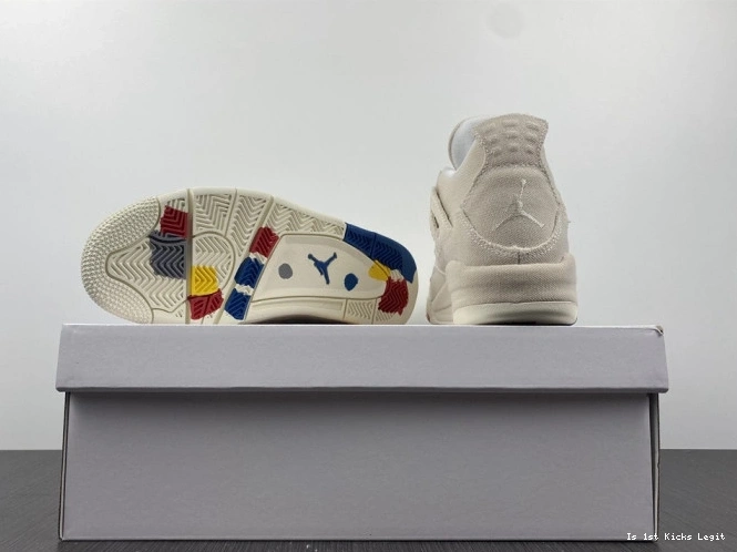 (W) Blank Jordan 4 Retro DQ4909-100 Canvas 0715